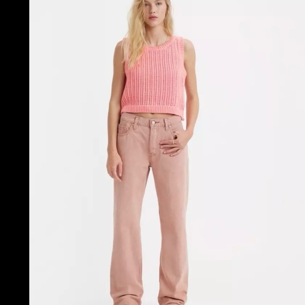 LEVI'S | 501 '90s Mid-Rise Pink Colored Denim 24Wx32L